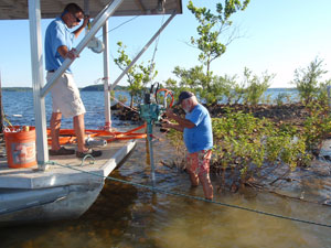 Aluminum dock installation