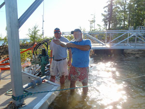 aluminum dock installation